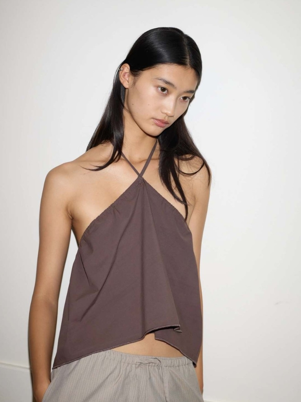 NWT Deiji Studios Napkin Top - chocolate